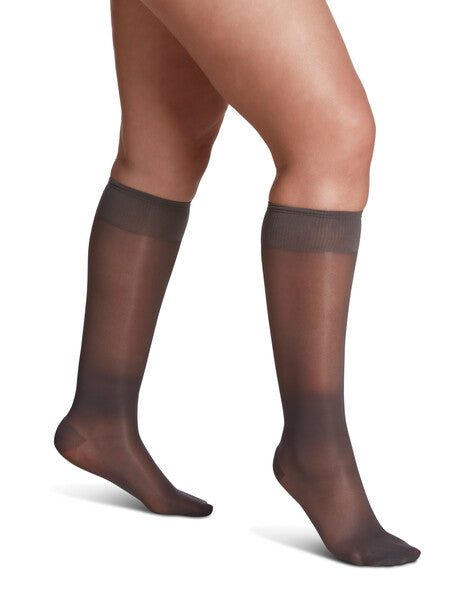 Sheer Knee-High Compression Socks