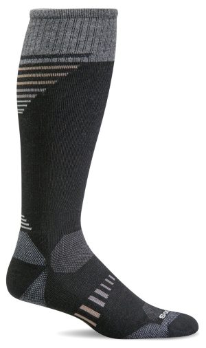 (SOCKWELL) Men's Moderate Compression, Ascend II OTC 15-20 MMHG (Black)