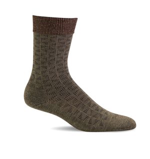 (SOCKWELL) Men's Moderate Compression, Easy Street (Khakhi)