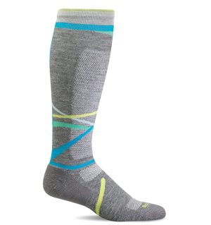 (SOCKWELL) Women's Moderate Compression, Free Ski Medium 15-20 MMHG (Grey)